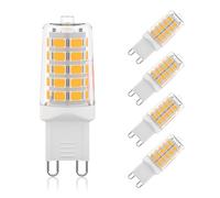GOHDLAMP G9 LED Warm White Not-Dimmable 5pcs, G9 Bulbs 230V 4W 2700K 450Lm LED Equivalent to 40W T4 Halogen Light Bulb, LED Bulb with 360° Beam Angle, for Crystal Desk lamp Home Lighting