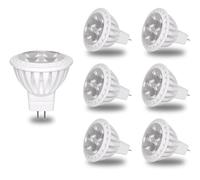 GOHDLAMP GU4 LED Spot Light MR11 LED Bulbs Warm White Not Dimmable Pack of 6, GU4 LED 12V 3W Replaces 30W Halogen Lamps Reflector, 2700K 540LM AC/DC 11V-14V, GU4.0 Base