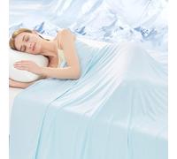 GOHERO Cooling Blanket King - Arc-Chill Q-Max >0.5 Cool Summer Blanket for Hot Sleepers - Double Design Lightweight Absorbs Heat to Keep Cool on Warm Nights(90"x108") Blue