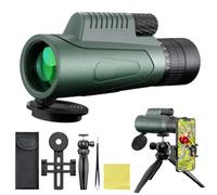 GOHHME 10-30 X 50 Monocular Telescope Monoculars for Adults BAK4 Prism Multi-coated with Smartphone Holder Tripod Waterproof Monocular for Bird Watching Hiking Hunting Camping Match Watching