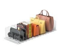 GOHHME Adjustable Handbag Storage Organiser, 8PCS Acrylic Shelf Dividers for Wardrobes & Shelves, Space-Saving Bag Storage Solutions for Closets, Kitchen, Office - Clear & Easy to Install