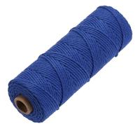 GOHOF Cotton Macrame Cord 2mm 100m Natural Colored Macrame Supplies, Soft Craft Cotton Rope for Plant Hanger Wall Hanger Dreamcatcher (Dark Blue)