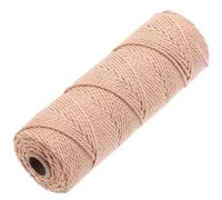 GOHOF Macrame Cord 2mm x 100m Premium Cotton Macrame Rope, 3 Strand Twisted Soft Cotton Cord, One of The Most Perfect Materials for Macrame Art, Cotton String Without Chemicals (Salmon)