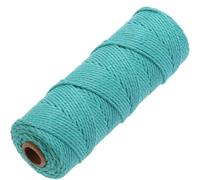 GOHOF Macrame Cord 2mm x 100m Premium Cotton Macrame Rope, 3 Strand Twisted Soft Cotton Cord, Perfect for Macrame Art, Green