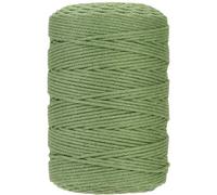GOHOF Macrame Cord 3mm x 450m Premium Cotton Macrame Rope, 4 Strand Twisted Soft Cotton Cord, One of The Most Perfect Materials for Macrame Art, Cotton String Without Chemicals(Haze Blue)