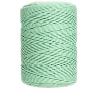 GOHOF Macrame Cord 3mm x 450m Premium Cotton Rope, 4 Strand Twisted Soft String for Perfect Macrame Art, Without Chemicals (Aqua Green)