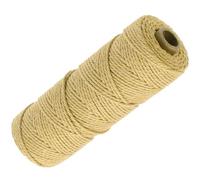 GOHOF Premium Cotton Macrame Cord, 2mm x 100m, 3 Strand Twisted, Soft, Durable, Dark Khaki