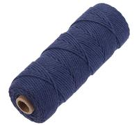GOHOF Premium Cotton Macrame Cord, 2mm x 100m, Denim Blue