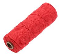GOHOF Premium Cotton Macrame Rope, 2mm x 100m, 3 Strand Twisted Soft Cotton Cord, Red