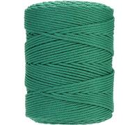 GOHOF Premium Cotton Macrame Rope, 4mm x 300m, 4 Strand Twisted, Soft, Durable, Eco-friendly, Dark Green