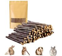 GoHoKi 100g Apple Sticks For Chinchillas: Natural Apple Wood Chew Treats Toys - Teething Sticks for Rabbits/Guinea Pig/Hamster/Gerbil/Degus
