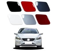 Goholy Car Front Bumper Headlight Washer Cover Compatible with Volvo V40 2013-2020 Headlight Washer Nozzles Cover 31283734 31283735 Water Spray Cover Crystal Pearl White Right Passenger Side