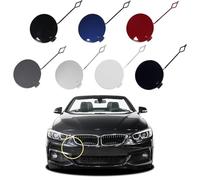 Goholy Car Front Bumper Tow Hook Cover Compatible with BMW 4 Series M-Sport F32 Coupe F33 F36 Gran Fit 418i 420i 425i 2014-2019 51118061005 Towing Eye Cap Carbon Black(Add a Touch of Blue Tone)