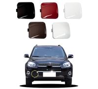 Goholy Car Front Bumper Tow Hook Cover Compatible with Toyota RAV4 2011.8th 2012 2013 7th Trailer Cover Cap 53286-0R040 53285-0R040 Trailer Cover Towing Eye Cap Silver