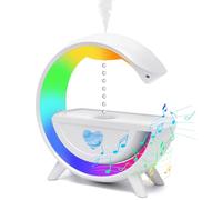 Gohytal Anti-Gravity Humidifier, 2-in-1 Humidifier Aroma Diffuser with Bluetooth & 7 Colours LED Night Light Speaker Automatic Shut-Off for Grow Box Bedroom Living Room Children's Room
