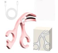 Gohytal Electric Eyelash Curler with Precision Heating (65°C), 2-in-1 Eyelash Curler without Side Frame, Portable Eyelash Curler No Pinching for All Eyelash Types, Pink