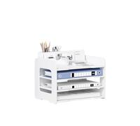 Gohytal Office File Tray, 4 Tier A4 Paper Desk Organisers, Letter Tray Tidy Organiser, Document Paper Letter Organizer for Home Office School Supplies