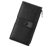 GOIACII Womens Wallet RFID Blocking Large Capacity Credit Card Holder Ladies Purses Wallets for Women, A03 Black, 7.76 x 4.33 x 1.18 inches, Classic
