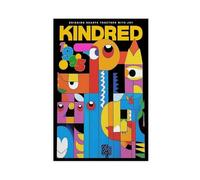 GOIAEGAG Abstract Art Poster_ Kindred 1995 Exhibition Print Canvas Poster Bedroom Decor Landscape Office Room Decor Gift 08x12inch(20x30cm)