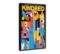GOIAEGAG Abstract Art Poster_ Kindred 1995 Exhibition Print Canvas Poster Bedroom Decor Landscape Office Room Decor Gift 24x36inch(60x90cm)