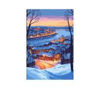 GOIAEGAG Belgrade Winter Fortress Art Print Canvas Poster Wall Art Decor Print Picture Paintings for Living Room Bedroom Decoration 20x30inch(50x75cm)