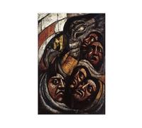 GOIAEGAG Birth of Fascism, Mexican Mural Art Print Canvas Poster Wall Art Decor Print Picture Paintings for Living Room Bedroom Decoration 12x18inch(30x45cm)