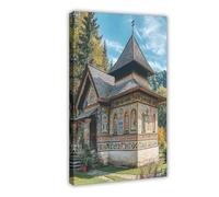 GOIAEGAG Bucovina Bliss, Iconic Frescoes Canvas Poster Wall Art Decor Print Picture Paintings for Living Room Bedroom Decoration 16x24inch(40x60cm)