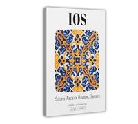 GOIAEGAG Ios_ Greek Island Splendor through Canvas Poster Wall Art Decor Print Picture Paintings for Living Room Bedroom Decoration 12x18inch(30x45cm)