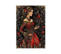GOIAEGAG Khokhloma Masterpiece, Luxurious Canvas Poster Wall Art Decor Print Picture Paintings for Living Room Bedroom Decoration 08x12inch(20x30cm)