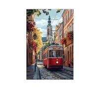 GOIAEGAG Krakow Royal Route Tram Canvas Poster Wall Art Decor Print Picture Paintings for Living Room Bedroom Decoration 20x30inch(50x75cm)