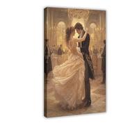 GOIAEGAG Masquerade Ball Fresco Art Print Canvas Poster Wall Art Decor Print Picture Paintings for Living Room Bedroom Decoration 12x18inch(30x45cm)