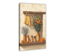 GOIAEGAG Mexican Folk Medicine Art Print_ Sage, Milagros & Clay Jars Canvas Poster Bedroom Decor Landscape Office Room Decor Gift 24x36inch(60x90cm)