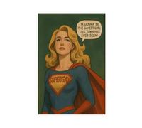 GOIAEGAG Supergay Superhero - Queer Pride Comic Style Canvas Poster Wall Art Decor Print Picture Paintings for Living Room Bedroom Decoration 08x12inch(20x30cm)