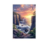 GOIAEGAG Tasmanian Devil’s Kitchen Cliffs Art Print Canvas Poster Wall Art Decor Print Picture Paintings for Living Room Bedroom Decoration 24x36inch(60x90cm)