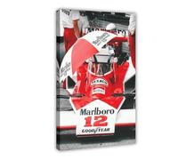 GOIAEGAG Vintage Formula 1 Poster, James Hunt (2) Canvas Poster Bedroom Decor Landscape Office Room Decor Gift 16x24inch(40x60cm)