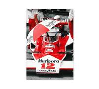 GOIAEGAG Vintage Formula 1 Poster, James Hunt (2) Canvas Poster Wall Art Decor Print Picture Paintings for Living Room Bedroom Decoration 12x18inch(30x45cm)