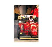 GOIAEGAG Vintage Formula 1 Poster, Michael Schumacher (4) Canvas Poster Wall Art Decor Print Picture Paintings for Living Room Bedroom Decoration 24x36inch(60x90cm)
