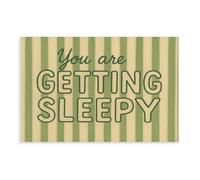 GOIAEGAG You Are Getting Sleepy Retro Striped Funny Bedroom Canvas Poster Bedroom Decor Landscape Office Room Decor Gift 16x24inch(40x60cm)