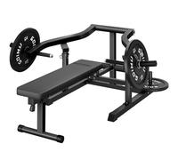 GOIMU Chest Press Machine, Z1-PRO Weight Bench Press Machine with Independent Converging Arms, Adjustable Flat Incline Bench Press for Chest, AB Workout Home Gym Equipment(Black)