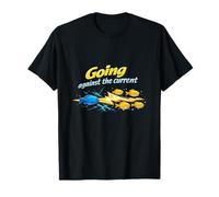 Going Against The Current Electrician Humor Graphic T-Shirt