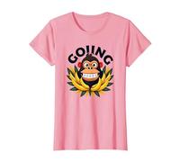 Going Bananas Cheeky Monkey Tropical Fun T-Shirt, Women, Pink, S