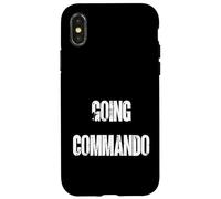 Going Commando Military Slang Tactical Text Design Case for iPhone X/XS