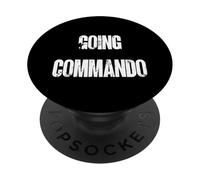 Going Commando Military Slang Tactical Text Design PopSockets Adhesive PopGrip