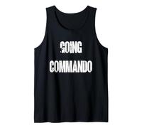 Going Commando Military Slang Tactical Text Design Tank Top