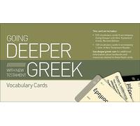 Zondervan Going Deeper with New Testament Greek Vocabulary Cards: Language Skills, Religious, Educational Flashcards, Cards, Flashcards, Modern Style, Unisex, Young Adult, Adult