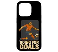 Going for Goals Motivational Soccer Player Kick Quote Case for iPhone 15 Pro