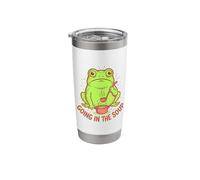 Going in The Soup Frog Toad Cooking Funny Cottagecore Food Stainless Steel Insulated Tumbler