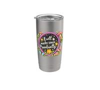 Going Inspirational Growth Mindset Graphic Make Sense Stainless Steel Insulated Tumbler