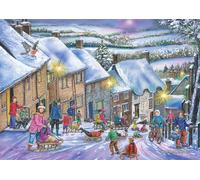 The House of Puzzles - Going On Gold Jigsaw - 1000 Piece Jigsaws For Adults, Artist Illustrated, Scenic Landscape, Deluxe Puzzle Gifts