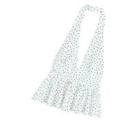 Going Out for Women Backless Ruffle Hemline Peplum Crop Sleeveless Summers Women ' s Summers Halters Tops